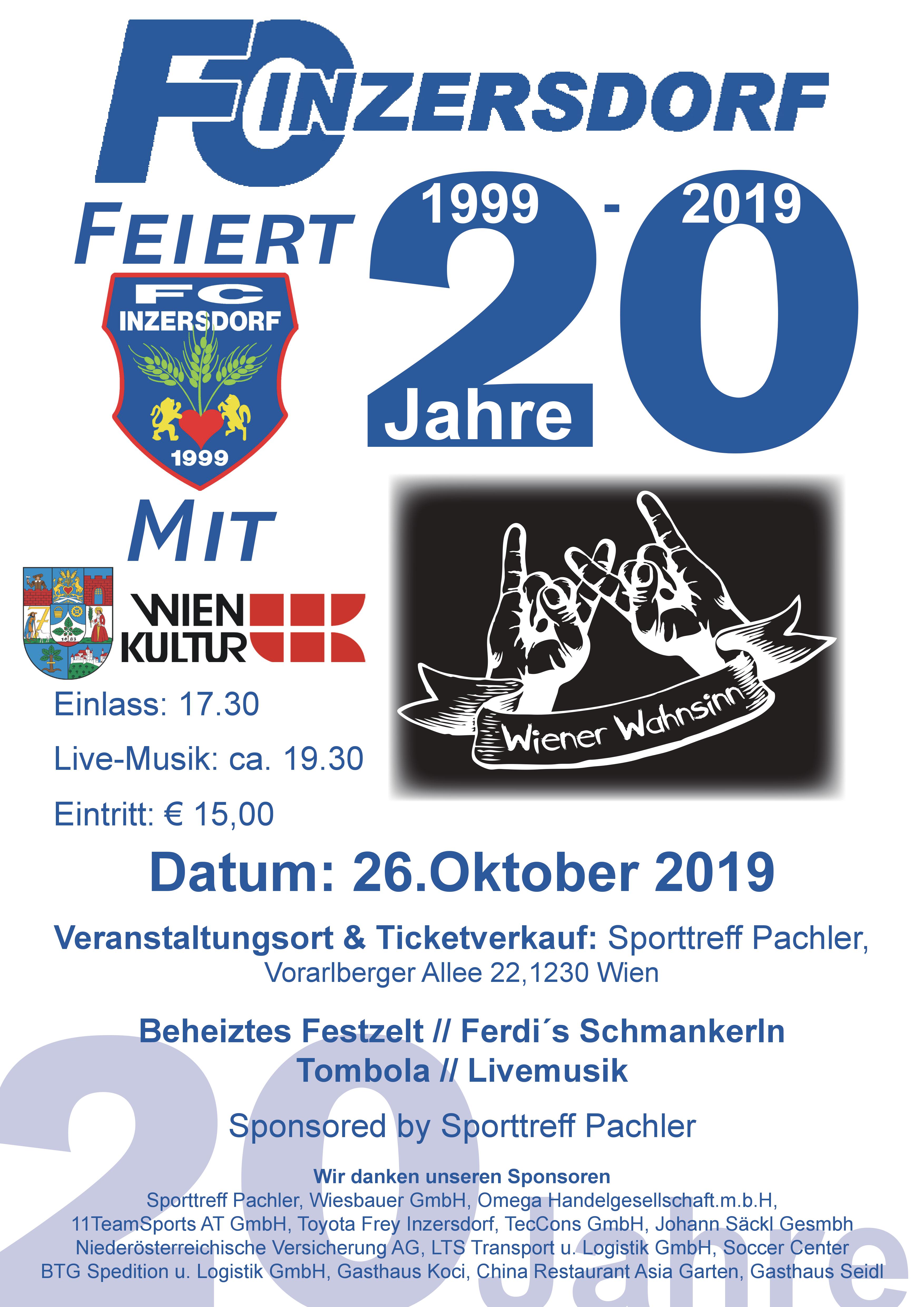 20 Jahre FC-Inzersdorf